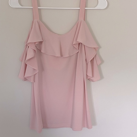 Express Pink Ruffle Tank Top size Small - Picture 9 of 10